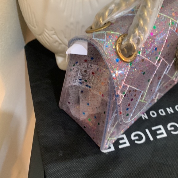 - Kurt Geiger London Mini Kensington Glitter Crossbody Bag - Picture 4 of 17